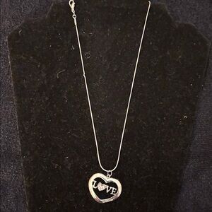 Bebe Short Silver Lock Necklace